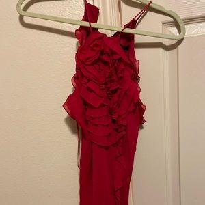 BCBG red sleeveless tank